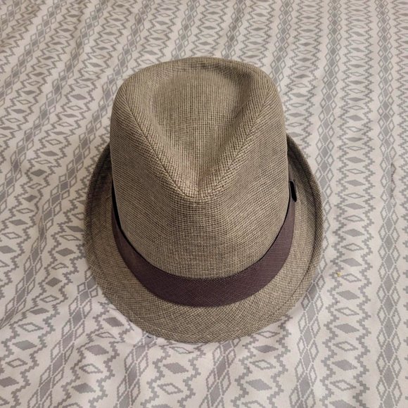 Calvin Klein gray trilby fedora hat S\M - Picture 1 of 5